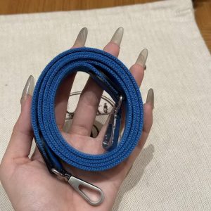 Hermes Evelyne 16 CM Bag Handmade In Taurillon Clemence Leather Silver Hardware T7 Blue Hydra - Image 8