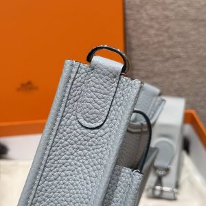 Hermes Evelyne 23 CM Bag Handmade In Taurillon Clemence Leather Silver Hardware P0 Girs Pantin - Image 8