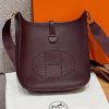 Hermes Evelyne 29 CM Bag Handmade In Taurillon Clemence Leather Gold Hardware 0G Rouge Seller