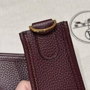 Hermes Evelyne 29 CM Bag Handmade In Taurillon Clemence Leather Gold Hardware 0G Rouge Seller - Image 9