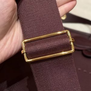 Hermes Evelyne 29 CM Bag Handmade In Taurillon Clemence Leather Gold Hardware 0G Rouge Seller - Image 5