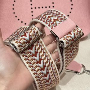Hermes Evelyne 29 CM Bag Handmade In Taurillon Clemence Leather Silver Hardware 3Q Rose Sakura - Image 5
