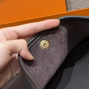 Hermes Evelyne 29 CM Bag Handmade In Taurillon Clemence Leather Gold Hardware 46 Ebene - Image 5