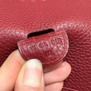 Hermes Evelyne 29 CM Bag Handmade In Taurillon Clemence Leather Silver Hardware B5 Ruby - Image 12