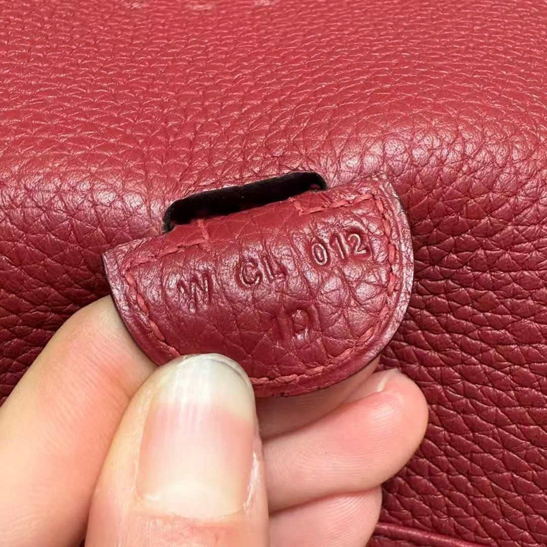 Hermes Evelyne 29 CM Bag Handmade In Taurillon Clemence Leather Silver Hardware B5 Ruby - Image 12