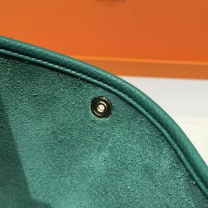 Hermes Evelyne 29 CM Bag Handmade In Taurillon Clemence Leather Gold Hardware U4 Vert Vertigo - Image 3
