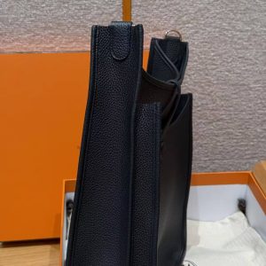 Hermes Evelyne 33 CM Bag Handmade In Taurillon Clemence Leather Sliver Hardware 89 Nior - Image 17