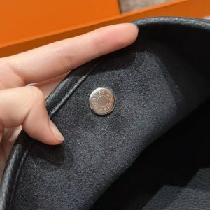 Hermes Evelyne 33 CM Bag Handmade In Taurillon Clemence Leather Sliver Hardware 89 Nior - Image 4