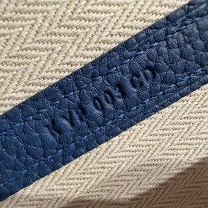 Hermes Garden Party 30 Bag Handmade In Negonda Calfskin Leather Silver Hardware 73 Bluesaphir - Image 18