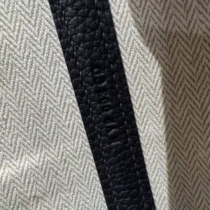 Hermes Garden Party 30 Bag Handmade In Negonda Calfskin Leather Silver Hardware 89 Noir - Image 13