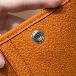Hermes Garden Party 30 Bag Handmade In Vache Country Calfskin Leather Silver Hardware 93 Orange - Image 9