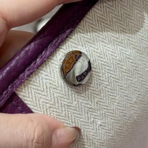 Hermes Garden Party 30 Bag Handmade In Vache Country Calfskin Leather Silver Hardware P9 Anemone - Image 11