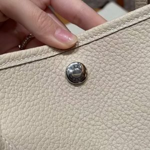 Hermes Garden Party 36 Bag Handmade In Vache Country Calfskin Leather Silver Hardware 10 Craie - Image 15