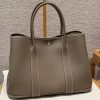 Hermes Garden Party 36 Bag Handmade In Vache Country Calfskin Leather Silver Hardware 18 Etoupe