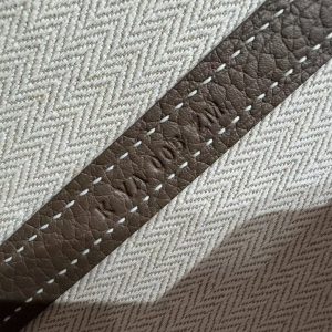 Hermes Garden Party 36 Bag Handmade In Vache Country Calfskin Leather Silver Hardware 18 Etoupe - Image 8