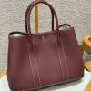 Hermes Garden Party 36 Bag Handmade In Vache Country Calfskin Leather Silver Hardware 55 Rouge H