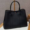 Hermes Garden Party 36 Bag Handmade In Vache Country Calfskin Leather Silver Hardware 89 Noir