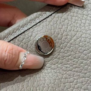 Hermes Garden Party 36 Bag Handmade In Vache Country Calfskin Leather Silver Hardware M8 Girs Asphalted - Image 10