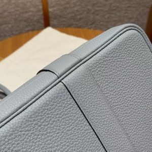 Hermes Garden Party 36 Bag Handmade In Vache Country Calfskin Leather Silver Hardware P0 Girs Pantin - Image 8