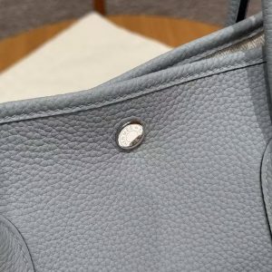 Hermes Garden Party 36 Bag Handmade In Vache Country Calfskin Leather Silver Hardware P0 Girs Pantin - Image 7