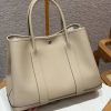 Hermes Garden Party 36 Bag Handmade In Epsom Calfskin Leather Silver Hardware S2 Trench
