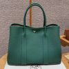 Hermes Garden Party 36 Bag Handmade In Vache Country Calfskin Leather Silver Hardware U4 Vert Vertigo
