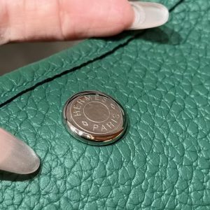 Hermes Garden Party 36 Bag Handmade In Vache Country Calfskin Leather Silver Hardware U4 Vert Vertigo - Image 11