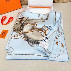 Hermes Grand Galop Scarf 90 100% H004311S 06 - Image 16