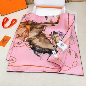 Hermes Grand Galop Scarf 90 100% H004311S 06 - Image 14