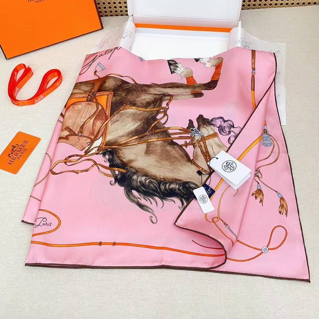 Hermes Grand Galop Scarf 90 100% H004311S 06 - Image 14