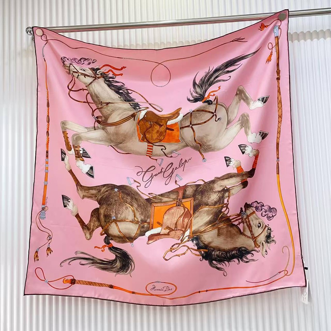 Hermes Grand Galop Scarf 90 100% H004311S 06 - Image 13