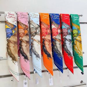 Hermes Grand Galop Scarf 90 100% H004311S 06 - Image 4