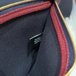 Hermes Herbag Zip 31 Bag Retourne 7U Blue Navy 0G Rouga Seller Handmade In Canvas and Hunter Cowhide Gold Hardware - Image 14
