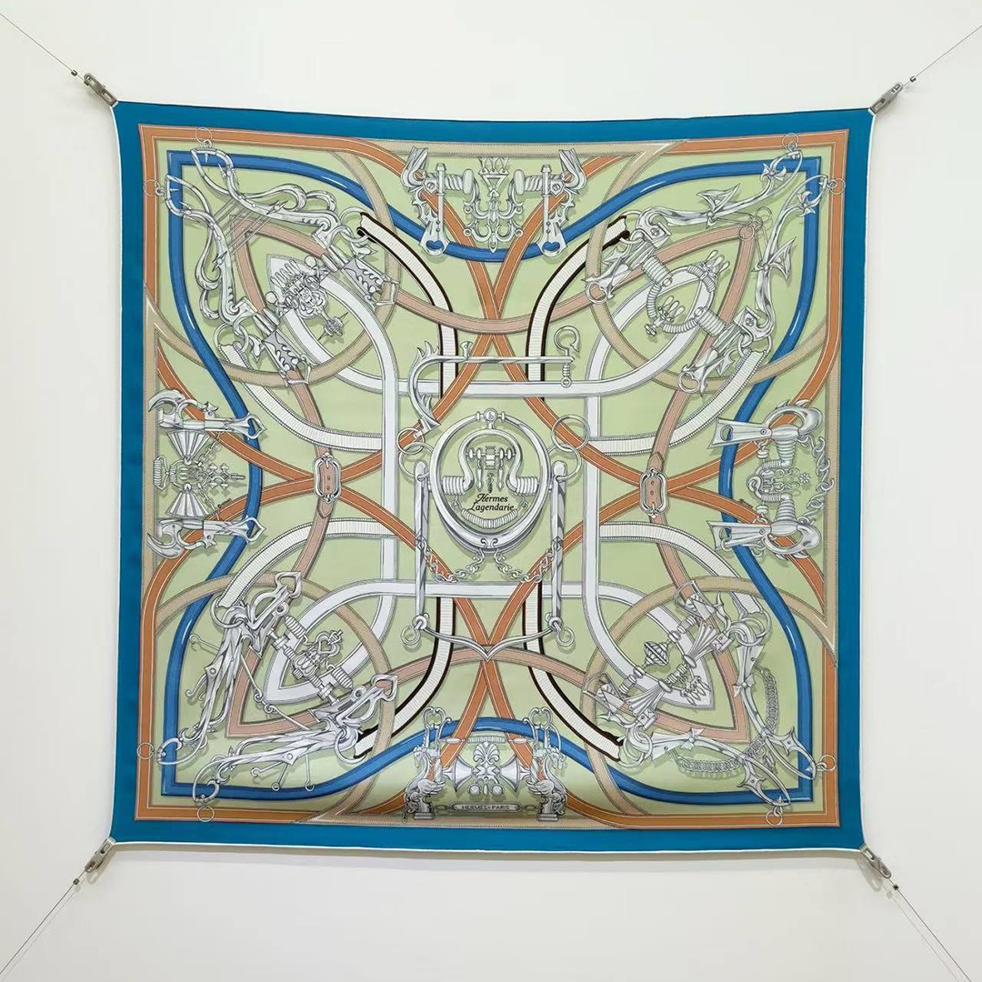 Hermes Harnais Legendaire Scarf 90 100% Silk H004299S 05 - Image 9