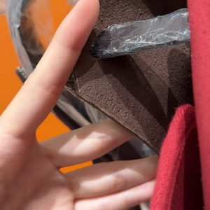 Hermes Herbag Zip 31 Bag Retourne 46 Ebene 55 Rouge H Handmade In Canvas and Hunter Cowhide Silver Hardware - Image 14