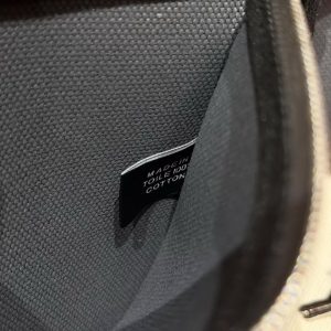 Hermes Herbag Zip 31 Bag Retourne 85 Ardoise 89 Noir Handmade In Canvas and Hunter Cowhide Silver Hardware - Image 3