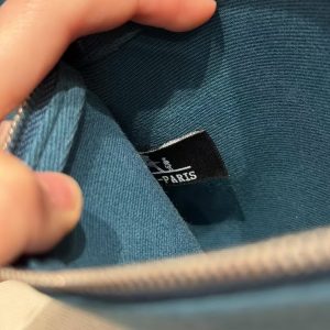 Hermes Herbag Zip 31 Bag Retourne New Blue Jean Noir Handmade In Canvas and Hunter Cowhide Silver Hardware - Image 4