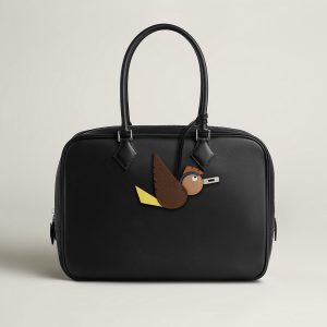 Hermès Birdy Charm Chocolat - Lime - Chocolat - Deep Blue - Gold - Noir H083885CKAG - Image 9