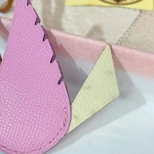 Hermès Birdy Charm Mauve Sylvestre Nata Jaune Citron Magnolia Nata Sésame H083884CKAC - Image 4