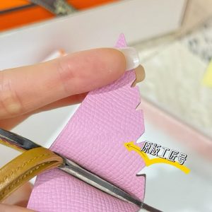 Hermès Birdy Charm Mauve Sylvestre Nata Jaune Citron Magnolia Nata Sésame H083884CKAC - Image 3