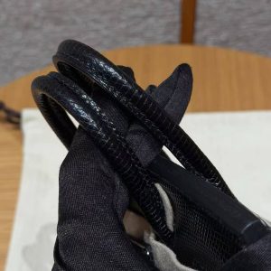 Hermes Birkin 20 Bag Handmade In Lizard Leather Silver Hardware 89 Noir - Image 14