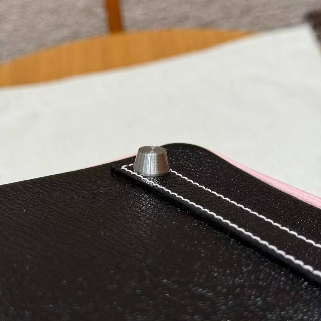 Hermes Birkin 25 Bag Handmade In Chèvre Leather Silver Hardware 89 Nior 3Q Rose Sakura - Image 11