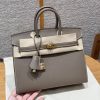 Hermès Birkin 25 Bag Handmade In Epsom Calfskin Leather Gold Hardware 18 Etoupe