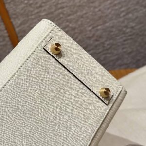 Hermès Birkin 25 Bag Handmade In Epsom Calfskin Leather Gold Hardware I2 Nata - Image 7