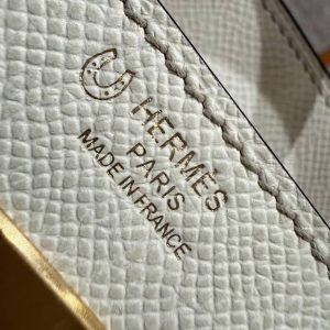 Hermès Birkin 25 Bag Handmade In Epsom Leather Gold Hardware 10 Craie S2 Trench - Image 18