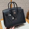 Hermès Birkin 25 Bag Handmade In Epsom Leather Silver Hardware 89 Nior