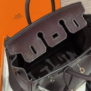 Hermès Birkin 25 Bag Handmade In Lizard Leather From South Africa Silver Hardware 46 Ebene - Image 18