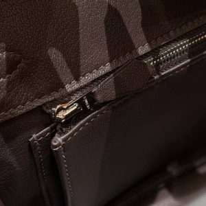 Hermès Birkin 25 Bag Handmade In Lizard Leather From South Africa Silver Hardware 46 Ebene - Image 15