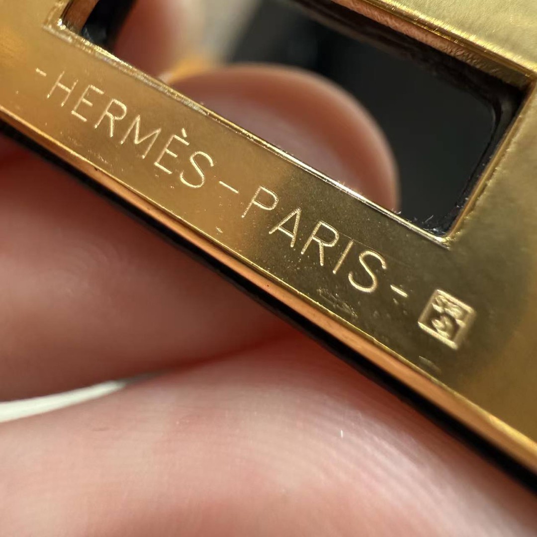 Hermès Birkin 25 Bag Handmade In Swift Calfskin Leather Gold Hardware 89 Noir - Image 12
