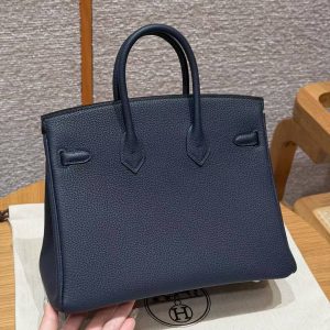 Hermes Birkin 25 Bag Handmade In Togo Calfskin Leather Gold Hardware 3Y Caban - Image 19